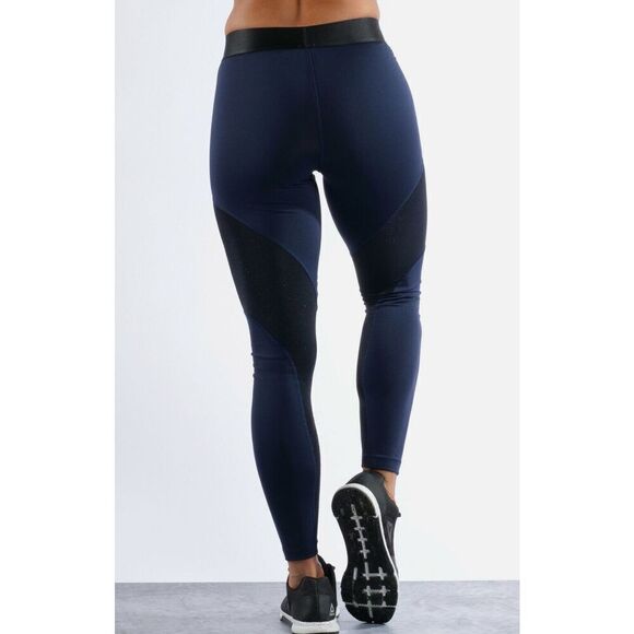 Nike Pro Warm Colorblocked Metallic Ankle Tights - Picture 2 of 8